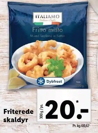 Lidl Friterede skaldyr tilbud