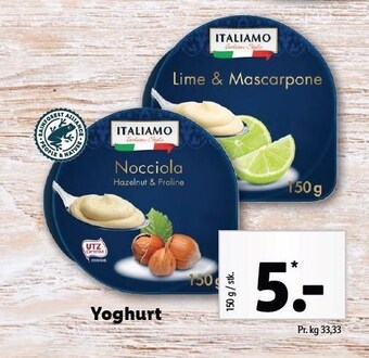 Lidl Yoghurt tilbud