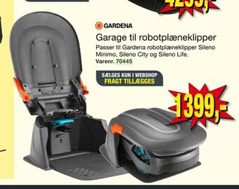 Harald Nyborg Garage til robotplæneklipper tilbud
