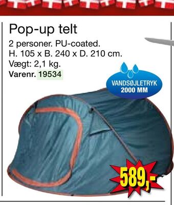 Harald Nyborg Pop-up telt tilbud