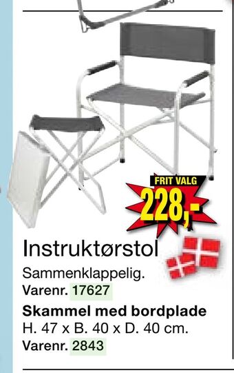 Harald Nyborg Instruktørstol tilbud