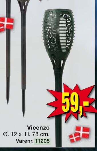 Harald Nyborg Fakkel solcellelampe tilbud