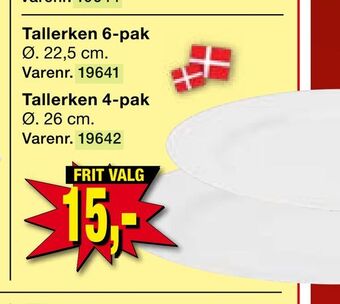 Harald Nyborg Tallerken 4-pak tilbud