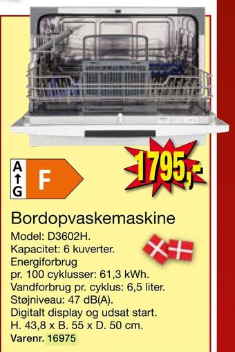 Harald Nyborg Bordopvaskemaskine tilbud