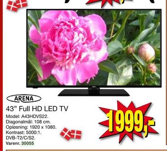 Harald Nyborg Arena 43" Full HD LED TV tilbud