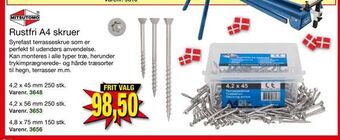 Harald Nyborg Rustfri A4 skruer tilbud