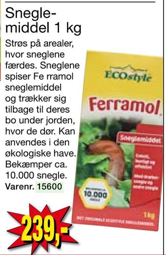 Harald Nyborg Sneglemiddel 1 kg tilbud