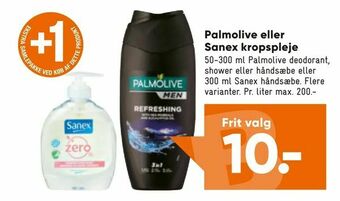 Bilka Palmolive eller Sanex kropspleje tilbud