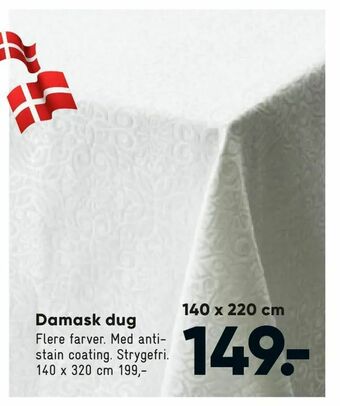 Bilka Damask dug tilbud