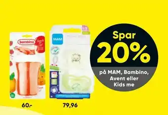 Bilka MAM, Bambino, Avent eller Kids me tilbud