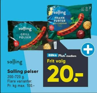 Bilka Salling pølser tilbud
