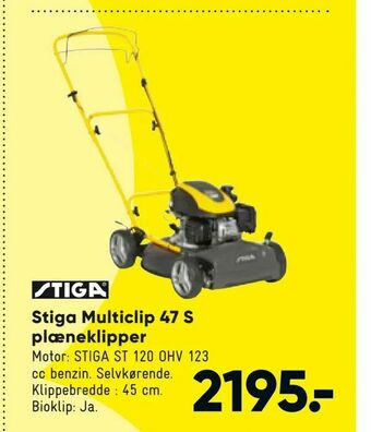 Bilka Stiga Multiclip 47 S plæneklipper tilbud