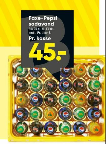Bilka Faxe-Pepsi sodavand tilbud