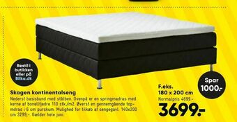 Bilka Skagen kontinentalseng tilbud