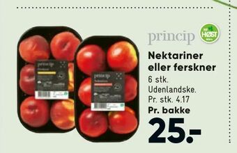 Nektariner eller ferskner