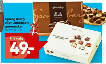 Bilka Spangsberg eller Jakobsen gaveæske tilbud
