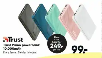 Bilka Trust Primo powerbank 10.000mAh tilbud