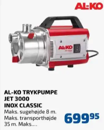 Davidsen Al-ko trykpumpe tilbud