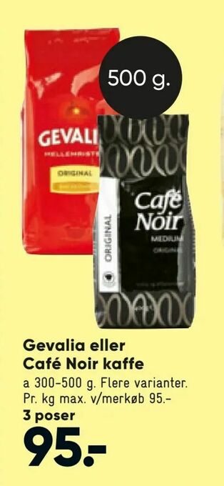 Bilka Gevalia eller Café Noir kaffe tilbud
