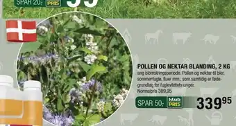Land & Fritid Pollen og nektar blanding, 2 kg tilbud