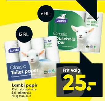 Bilka Lambi papir tilbud