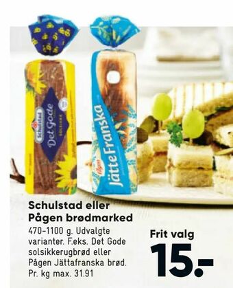 Schulstad eller Pågen brødmarked