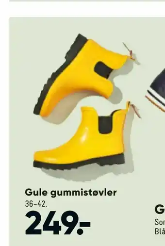Bilka Gule gummistøvler tilbud