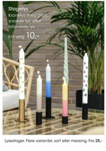 Bilka Lysestager. tilbud