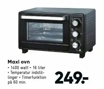 Bilka Maxi ovn tilbud