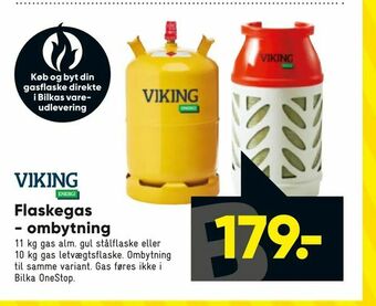 Bilka Flaskegas - ombytning tilbud