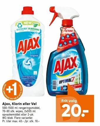 Bilka Ajax, Klorin eller Vel tilbud