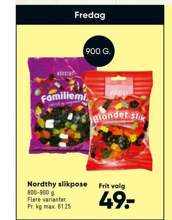Bilka Nordthy slikpose tilbud