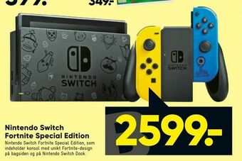 Bilka Nintendo Switch Fortnite Special Edition tilbud
