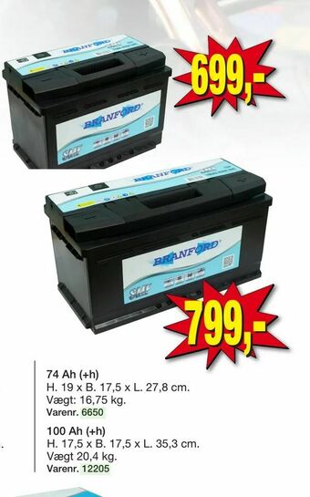 Harald Nyborg Autobatteri 12 V tilbud