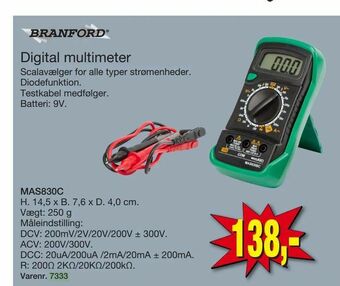 Harald Nyborg Digital multimeter tilbud