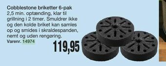 Harald Nyborg Cobblestone briketter 6-pak tilbud