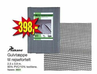 Harald Nyborg Gulvtæppe til rejsefortelt tilbud