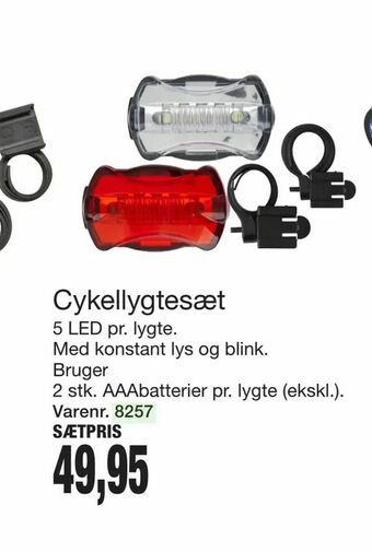 Harald Nyborg Cykellygtesæt tilbud