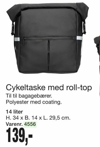 Harald Nyborg Cykeltaske med roll-top tilbud