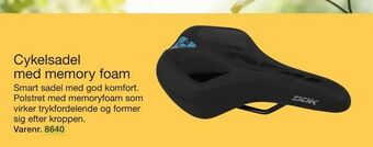 Harald Nyborg Cykelsadel med memory foam tilbud