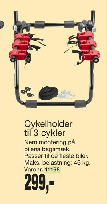 Harald Nyborg Cykelholder til 3 cykler tilbud