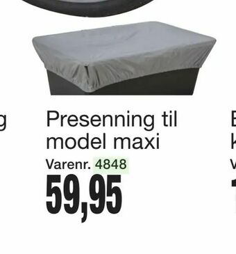 Harald Nyborg Presenning til model maxi tilbud