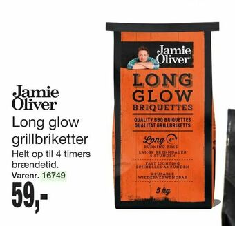 Long glow grillbriketter