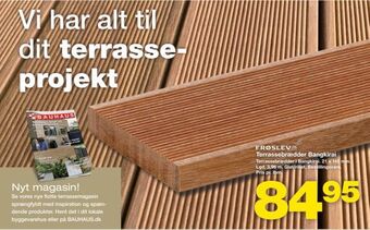 Bauhaus Terrassebrædder Bangkirai tilbud