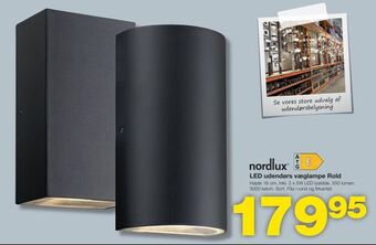 Bauhaus LED udendørs væglampe Rold tilbud