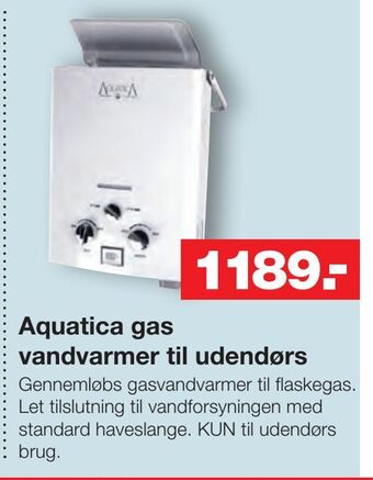 Bauhaus Aquatica gas vandvarmer til udendørs tilbud