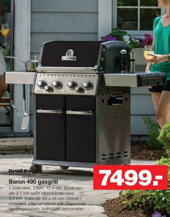 Bauhaus Baron 490 gasgrill tilbud