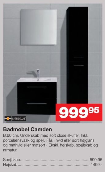 Bauhaus Badmøbel Camden tilbud