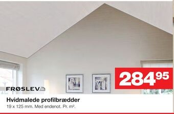 Hvidmalede profilbrædder
