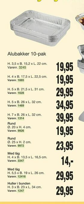 Harald Nyborg Alubakker 10-pak tilbud
